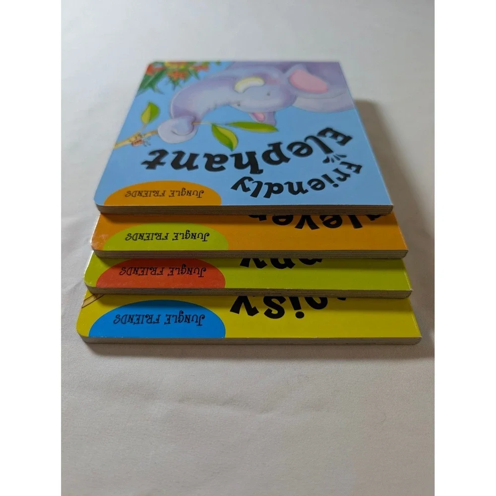 Jungle Friends Board Book Set of 4 Rachel Elliot Jacqueline East 2015 Kids Books